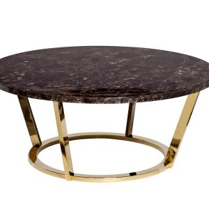 33FS-CT20C05-PG Стол журнальный Dark Emperador d100*40,6см