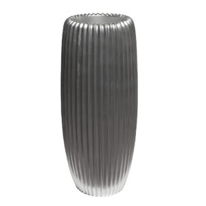 ZS2062-27SL Кашпо серебристое с полосками d30*69см
