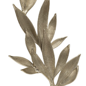 69-20073 Декор настольный "Flora" зол.мет./мрам.бел 34*19.5*51см